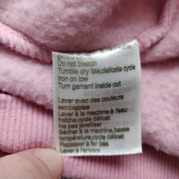 Vintage Tradition Pink Paisley and Floral Pullover Sweater Fleece Large - Picture 9 of 9